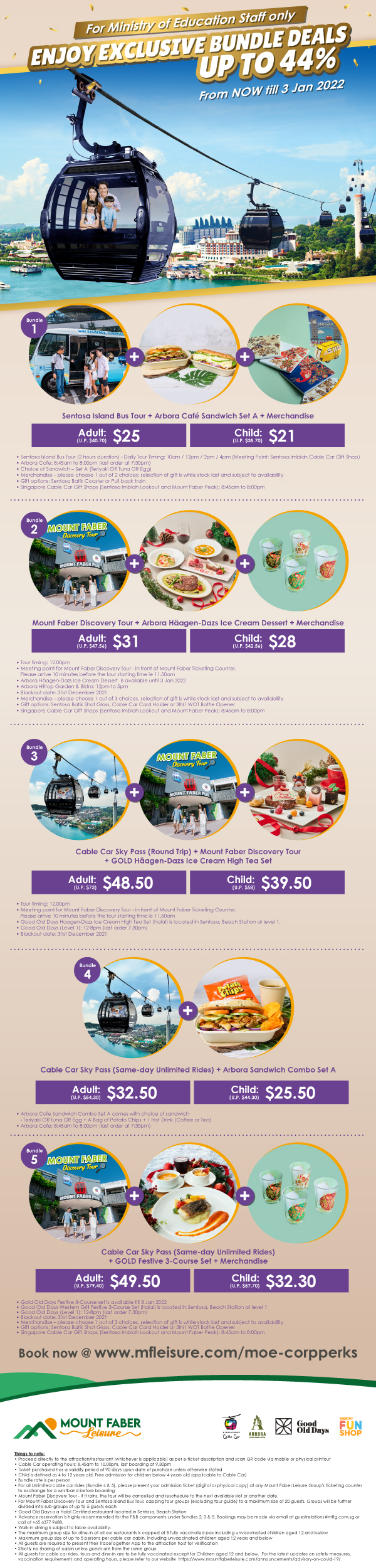 Mount Faber Leisure - Corporate Perks Program | Ministry Of Education ...